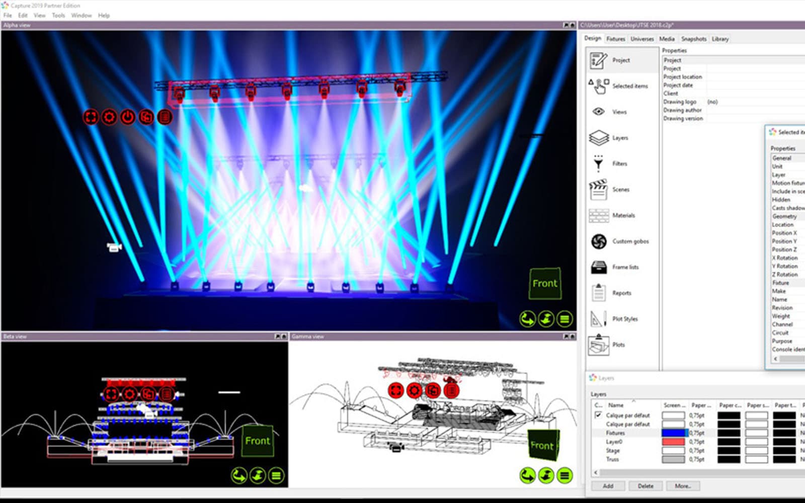 Simulare lumini în Capture 3D pentru evenimente