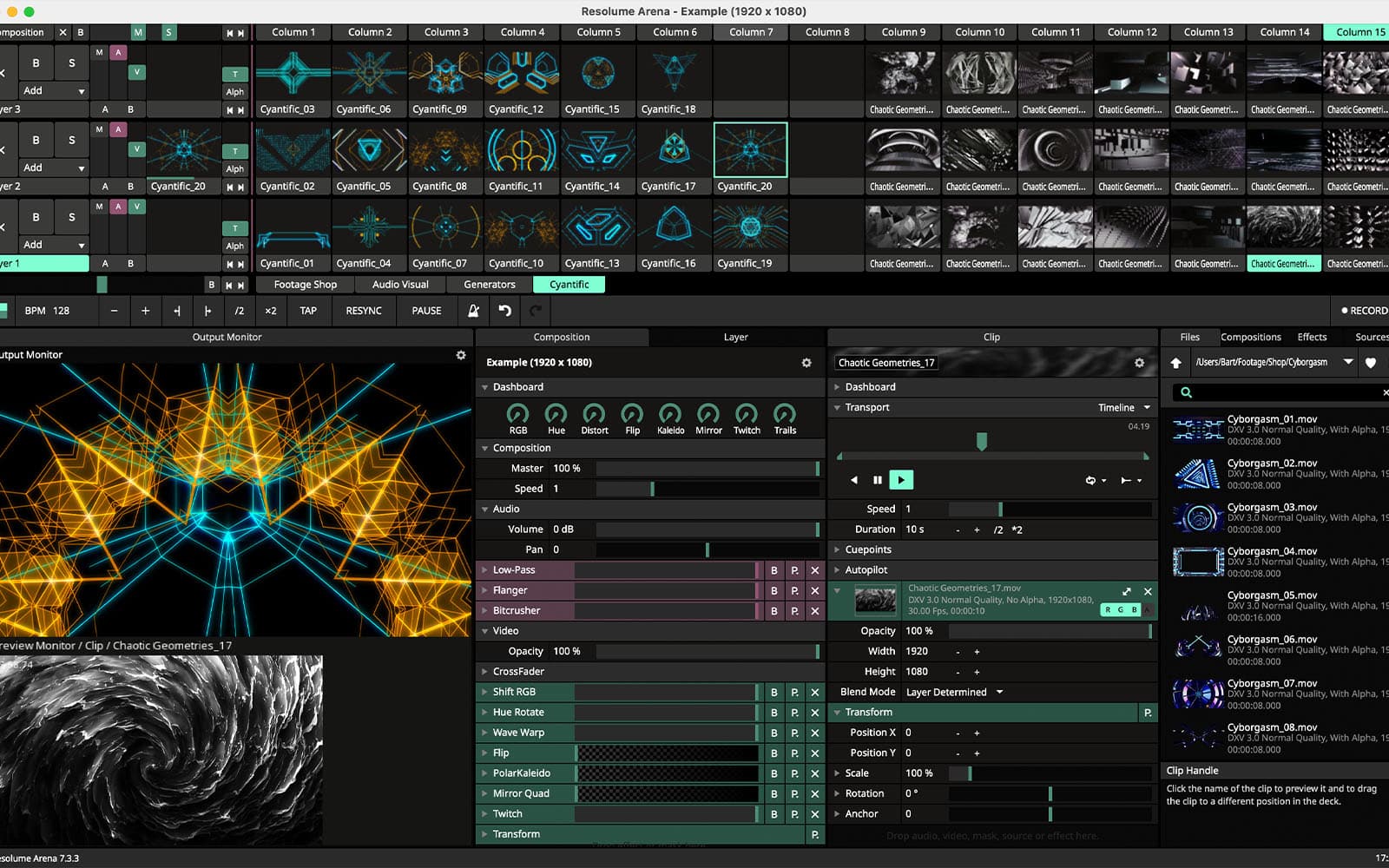 Ecran LED cu control de conținut în timp real